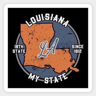 Louisiana My State Patriot State Tourist Gift Sticker